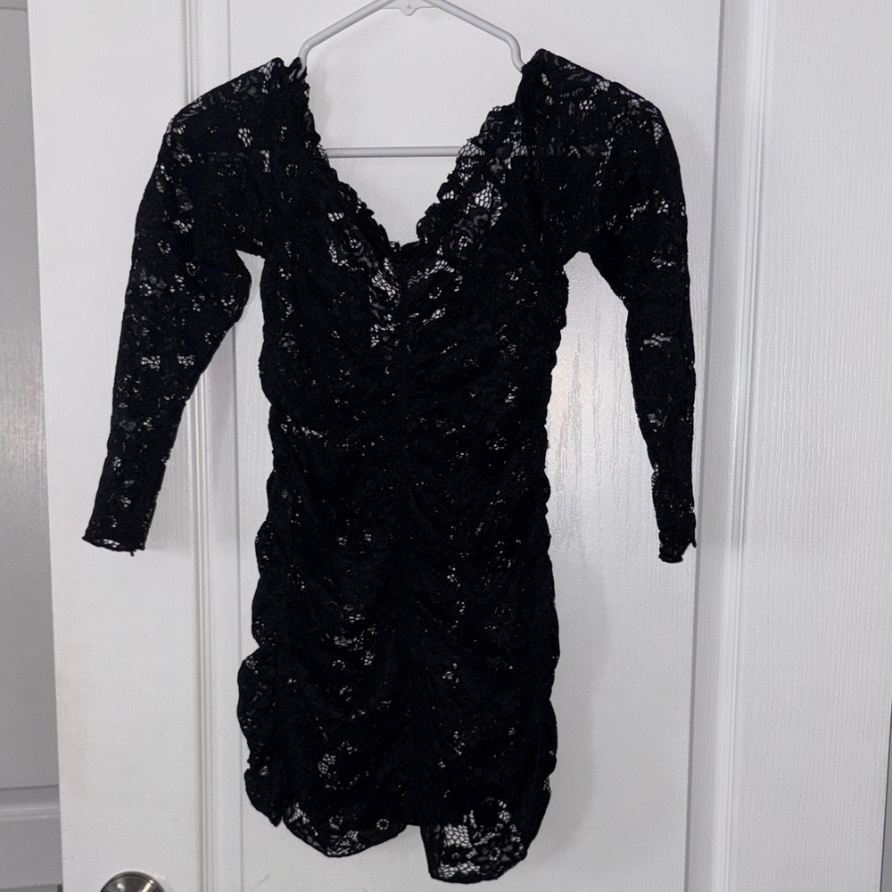 Elegant Black Lace Dress